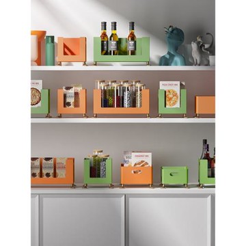 [空之喵喵]北歐客廳茶幾桌面零食收納盒放零食創意整理箱收納筐