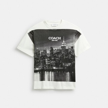 POSTCARD 圖案休閒 T-SHIRT