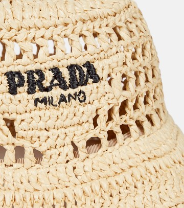 Prada Raffia bucket hat