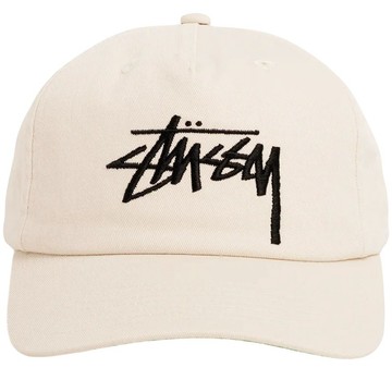 STUSSY 1311145 BIG STOCK MID DEPTH CAP 老帽 / 棒球帽 (水洗卡其色)