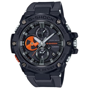 CASIO卡西歐G-SHOCK GST-B100B-1A4 手機輕鬆設定操作世界時間、鬧鈴、倒數計時、碼錶、指針位置校正、兩地時間切換、手機尋找，轉盤錶眼53.8mm｜樂天全館特惠中★指定刷卡回饋10%
