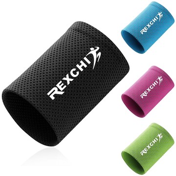 GOLOV.EJOY 冰感擦汗吸汗運動腕帶 輕盈透氣□ 跑步 戶外 騎車 健身 運動 保護 腕帶 涼感手腕巾 冰涼巾 親膚有質感□超值2入組!!