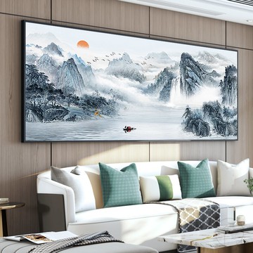 旭日東升鉆石繡十字繡2021新款5d鉆石畫滿鉆新款客廳山水風景大畫