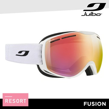 Julbo 感光變色滑雪護目鏡 FUSION J76233104 / 白框 (棕紅多層鍍膜片)