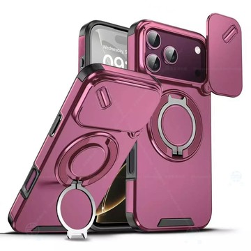 一體隱形磁吸支架 防摔殼 適用於 蘋果 iPhone18 17 16 15 14 13 12 11Pro max 手機殼