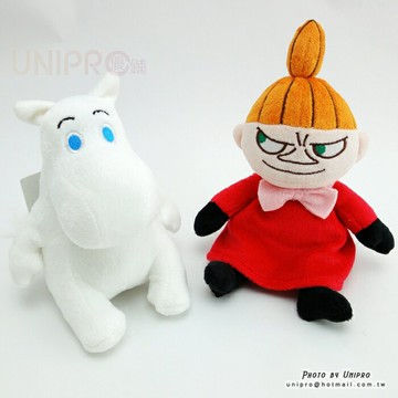 【UNIPRO】慕敏家族 MOOMIN 嚕嚕咪 慕敏 小不點亞美 15公分 坐姿 絨毛玩偶 娃娃 吊飾 正版授權 魯魯米