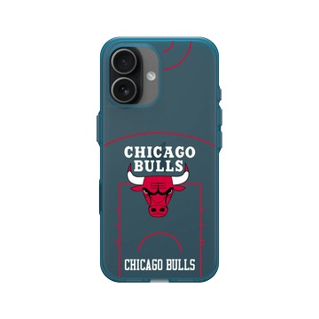 iPhone 17 Clear (相機按鈕) 夜幕藍 - NBA - 球場系列-芝加哥公牛 Chicago Bulls - Court