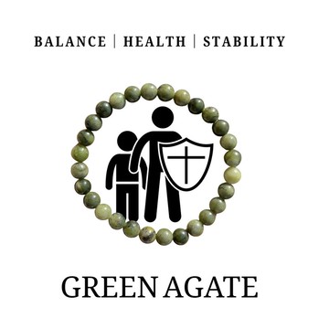 6mm綠瑪瑙 | 靈石日記 | 天然水晶14K手練 | 守護財運與健康