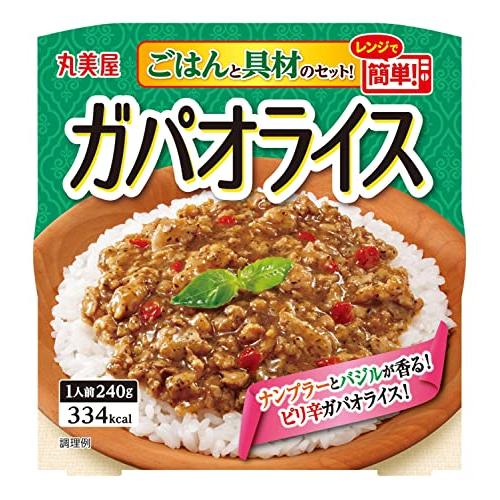 丸美屋食品工業 レンジで簡単! ガパオライス ごはん付き 240g×6個