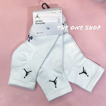 TheOneShop JORDAN EVERYDAY 襪子 短襪 踝襪 籃球襪 運動襪 白襪 三入 DX9655-100