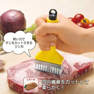日本製 下村工業 肉品斷筋器 不鏽鋼鬆肉神器 牛排嫩肉器 鎚肉器 切筋器 廚房料理工具