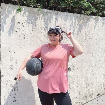 台灣㊣現貨✨100公斤可穿 /極推薦/寬鬆/透氣/大碼運動上衣/女/大尺碼/大尺碼運動上衣 Want Meow招財貓旺鋪