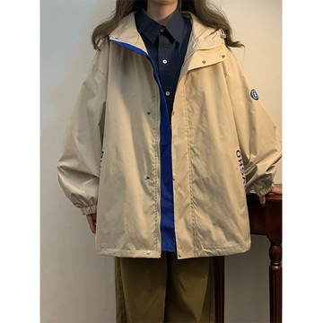 【夏季爆款】XZ102B-1鞦季寬鬆/連帽休閒外套潮夾剋JK2305-P75