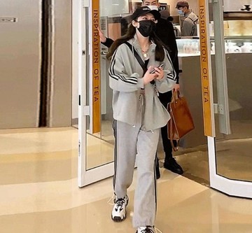 長袖褲裝寬松時尚顯瘦運動衛衣套裝女韓版學生休閒兩件套跑步服潮春秋