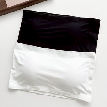 【Fee隔日到貨3色】防滑抹胸平口小可愛 BRA TOP🔥平口內搭背心 無痕 內衣 無肩帶 胸墊上衣 無鋼圈 性感內衣