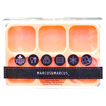 MARCUS&MARCUS 造型矽膠副食品分裝保存盒 Set 食品級矽膠 不含雙酚A  60ml  黃色  1個