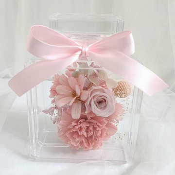 永生花康乃馨香水瓶 情人節生日工商企業贈品課程七夕情人節花束