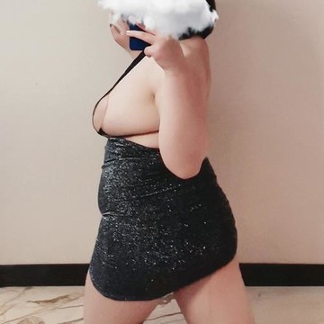 大尺碼偽娘洋裝緊身性感超短包臀睡裙透明露背女裝大佬制服用品