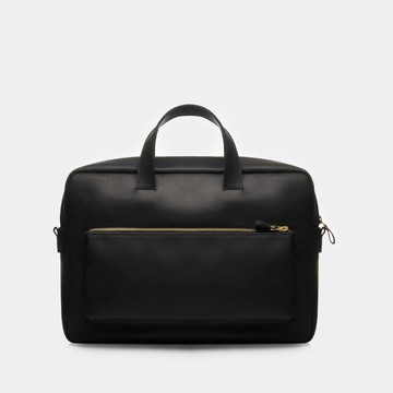 黑色真皮旅行筆電包與復古皮革公事包