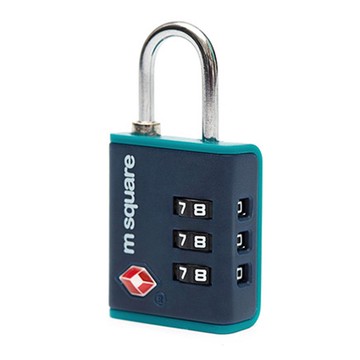 M Square - ABS海關密碼鎖-藍色