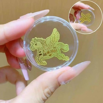 💖新品✨臺灣出貨✨馬年小禮物足金手機貼含2毫克足金999日進斗金發財招財進寶禮物