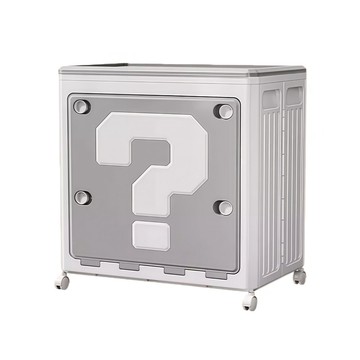 折疊式收納箱 【優家】152L雙開門翻蓋折疊收納箱 大容量衣物玩具儲物櫃 可折疊帶輪家用整理箱 大號收納箱