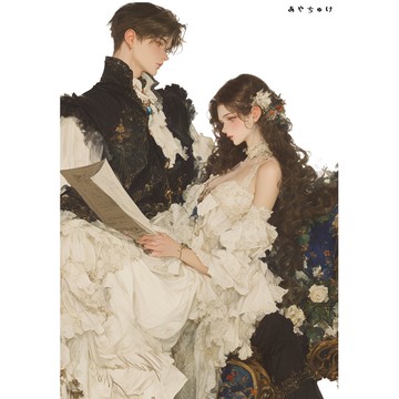 【2 月新作 3】07-113-0061 人物貼紙 兩人 奇幻風格