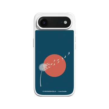 iPhone Air SolidX 白 - ilovedoodle (Lim Heng Swee) - Cat and Plant - 蒲公英