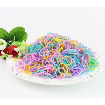 兒童彩色髮圈 200入 高彈性盤髮橡皮筋 馬尾髮圈 小孩綁髮必備 不易斷耐用 附發票 台灣出貨