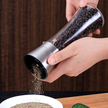 胡椒研磨器黑胡椒粒研磨瓶海鹽手動調料罐花椒現磨調料瓶辣椒粉盒
