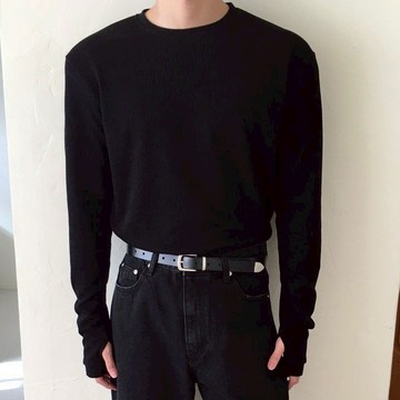 正韓半合身羅紋指套設計長袖針織上衣 3色 YUPPIE 預購商品 0112