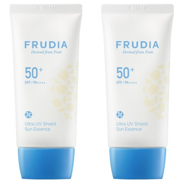 FRUDIA 鮮果水潤輕盈防曬霜 SPF50+ PA++++ 三重玻尿酸保濕 專利植萃防護 藍莓西印度櫻桃修護  50g  2條