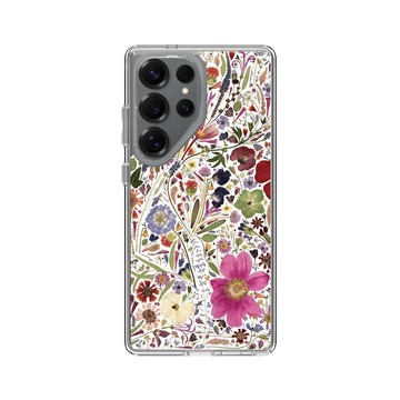 Galaxy S25 Ultra Clear 透明 - Flower Press Stuido - 春日