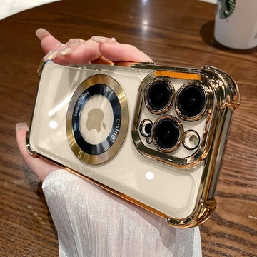 冰晶盾防摔殼 磁吸無線充 防摔殼 適用於 蘋果 iPhone 17 Air 16 15 14 13 12 Pro max
