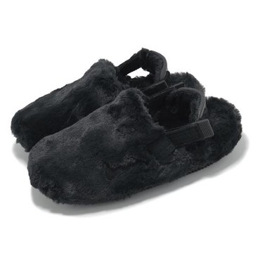 Nike 穆勒涼鞋 Wmns Calm Mule 女鞋 黑 絨毛 涼拖鞋 涼鞋 休閒鞋 FZ3118-001