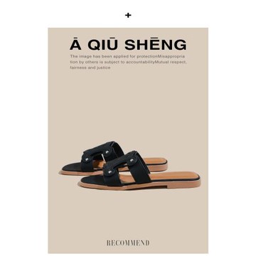 法式高級感小香風平底一字拖鞋女2025款夏季外穿沙灘涼拖ins涼鞋