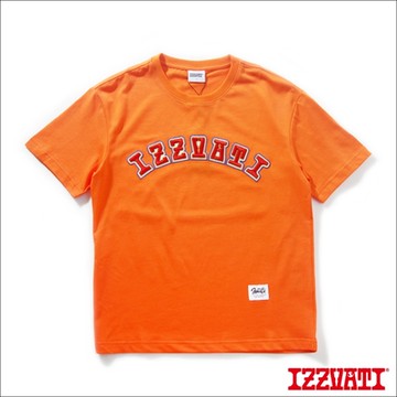 IZZVATI-美式立體刺繡短T-橘