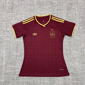 ⭐全場免運⭐26-27女裝客場西班牙世界盃球衣短袖球迷休閒運動足球定製
