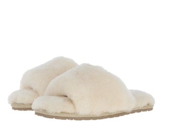 Fenland 女士水貂拖鞋米色 (04)