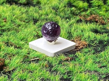 天然可愛彩虹螢石月球 增智慧 屏除雜亂思緒 療癒 風水 辦公室