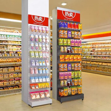 【免運/可開票】置物架 超市貨架 倉儲貨架 展示架 商超貨架 陈列架 商超架子超市貨架零食糖果檳榔展示架便利店掛鉤多層置物架口香糖