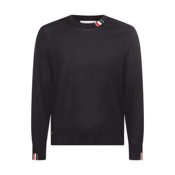 Thom Browne - Navy Blue Wool Jumper