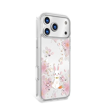 APBS iPhone 18/17/16/15/14/13/12/11系列 輕薄防摔水晶彩鑽手機殼-幸運兔YOU