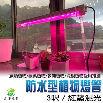 君沛 植物燈 防水植物燈 燈管 led 植物燈管 3呎 紅藍混光 三防燈 臺灣製造 保固一年