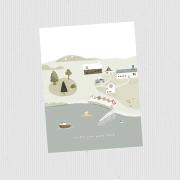 Wish You Were Here A6 單摺問候卡