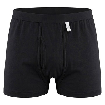 THREEGUN 三槍 男羅紋四角褲 HE-744 6件  黑色  XL
