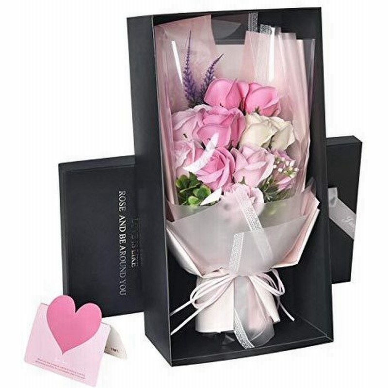 ソープフラワー 花束 母の日 ギフト 誕生日 プレゼント 記念日 贈り物 バラ ローズ 造花 枯れない 薇 石鹸花 ブーケ お祝い お見舞い ピンク 通販 Lineポイント最大0 5 Get Lineショッピング