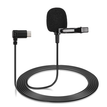 SJCAM 運動相機夾式麥克風翻領麥克風即插即用 360°用於 SJCAM SJ Came423 麥克風的全向拾音降噪外