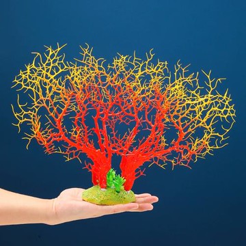 刺身擺盤裝飾品仿真珊瑚樹酒店菜品冷菜盤式點綴海鮮姿造拼盤擺件