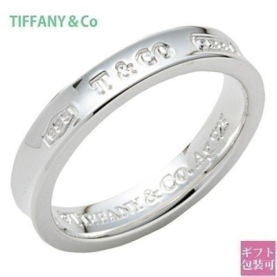 ○TIFFANY\u0026Co. ティファニー プレーンリング 750PG 8号